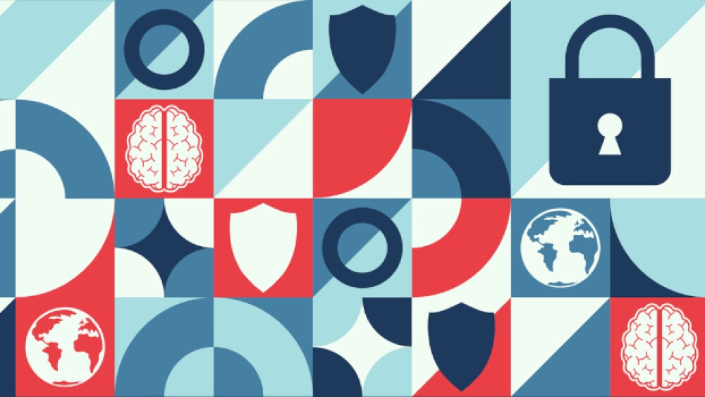 Pictured: Illustration including a brain, the Eart