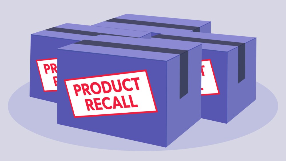 Vector illustration. Product recall.