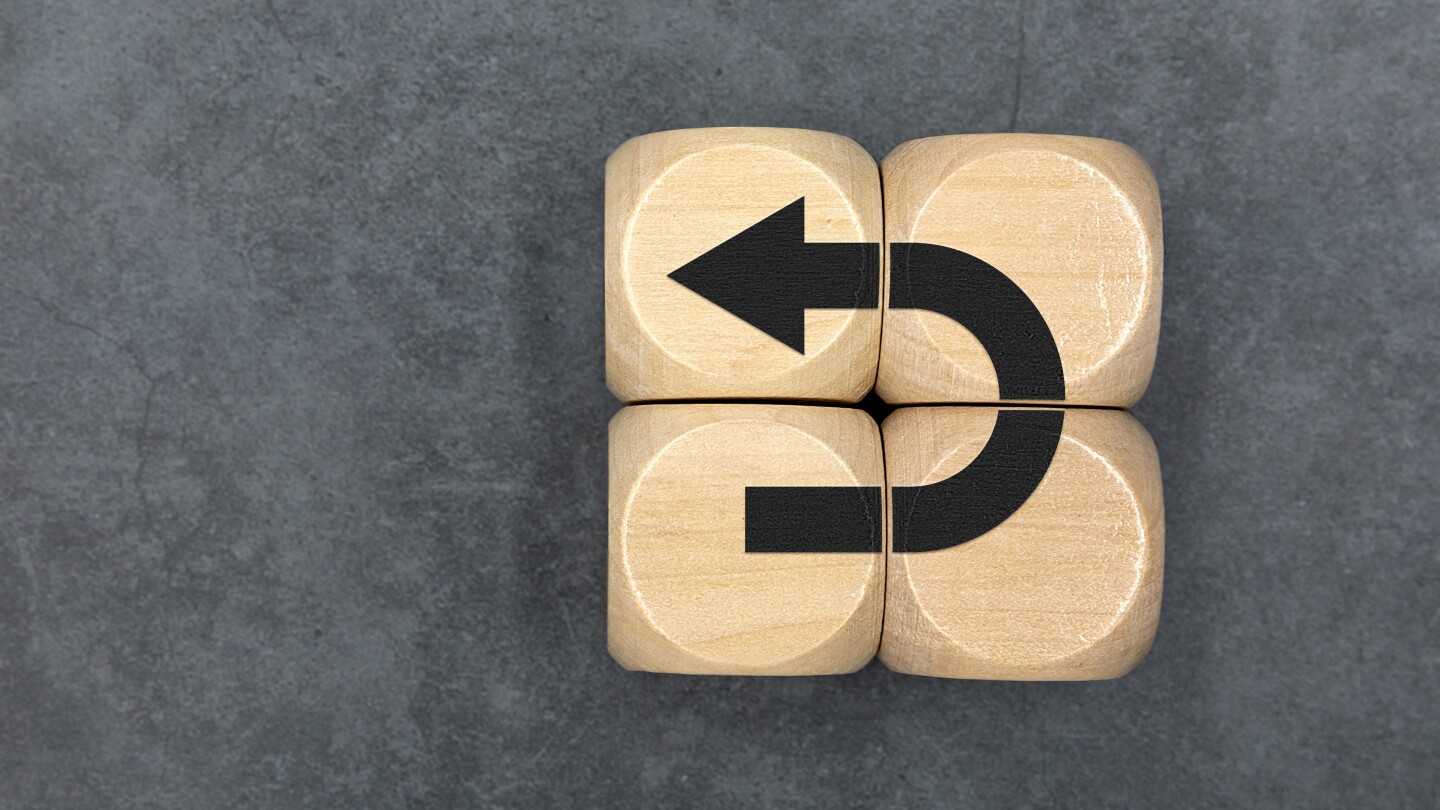 change one's mind, decision, direction