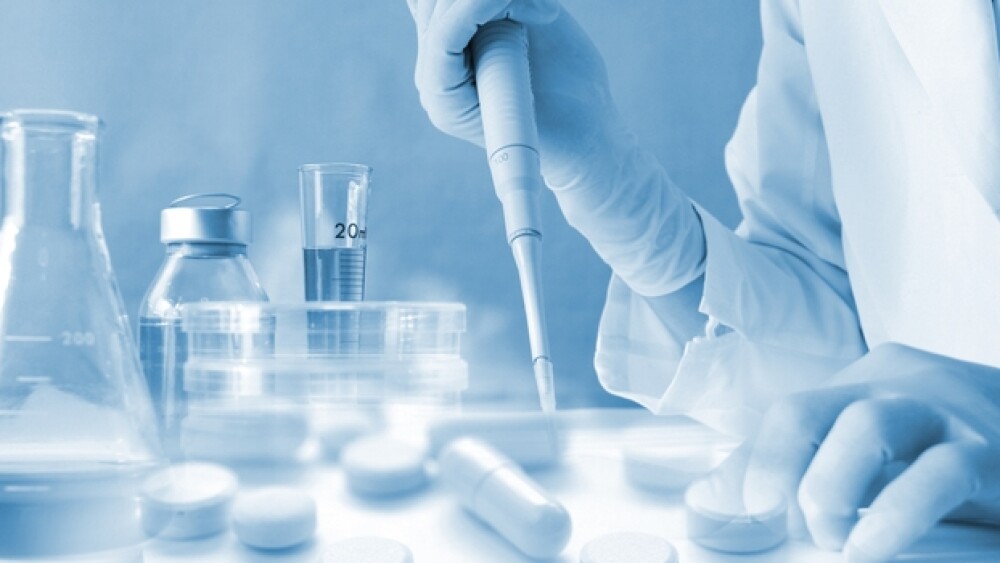 Pictured: A researcher working to develop new drug