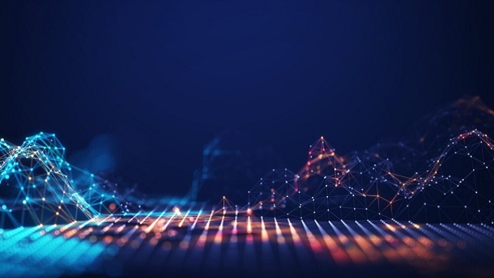 Pictured: Abstract connected lines and dots/iStock