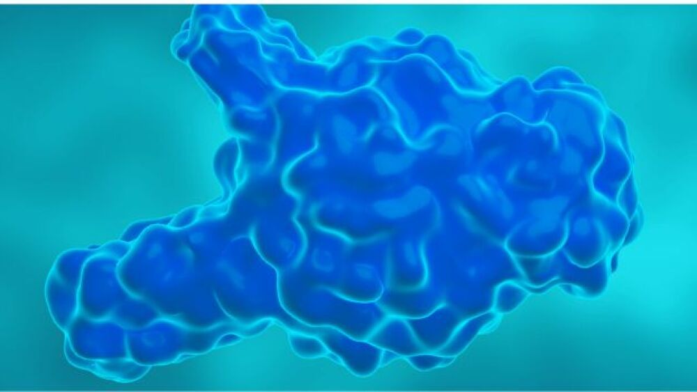 Pictured: 3D image of a KRAS oncogene
