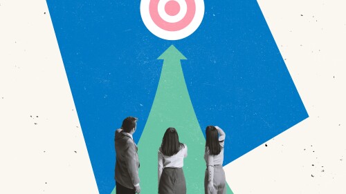 Creative design. Business people, managers, employees discussing strategy for achieving goal and success. Working on growth. Concept of teamwork,analytics, business, career development, promotion