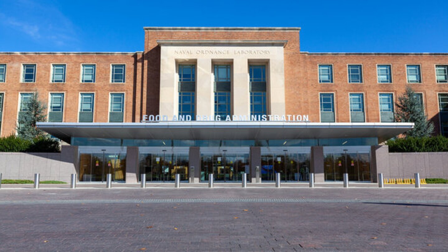 Facade of the FDA's office in Maryland