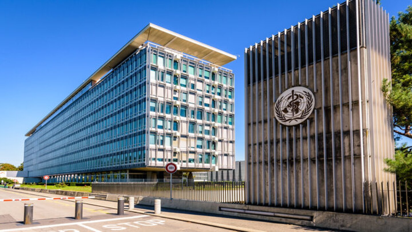 Pictured: WHO headquarters in Geneva, Switzerland/