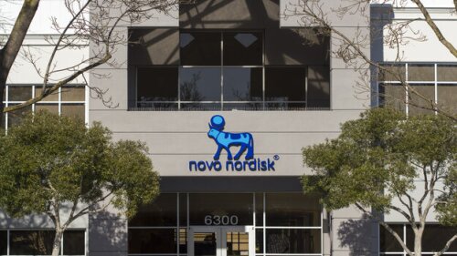 Facade of Novo Nordisk's office in Fremont, California