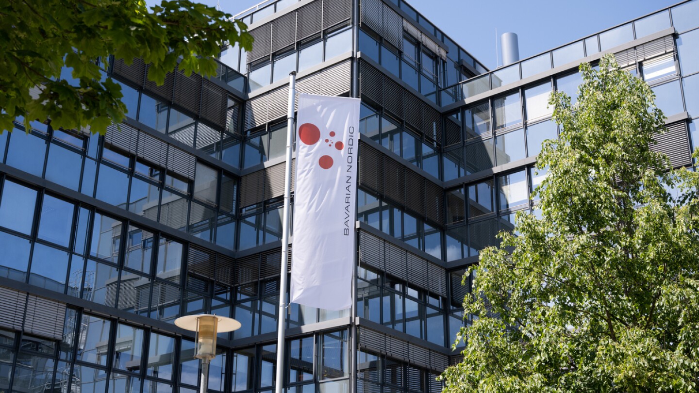 Bavarian Nordic's sign outside its facility in Germany