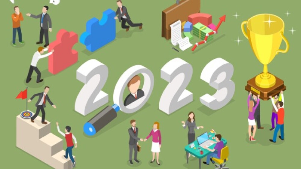 Pictured: Illustration of professionals interactin