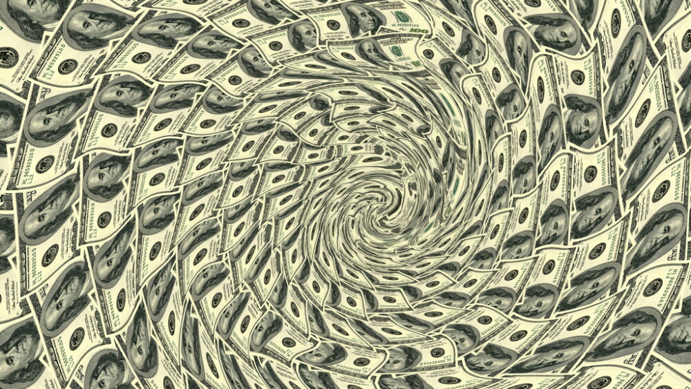 Circular ornament one hundred dollar bill obverse