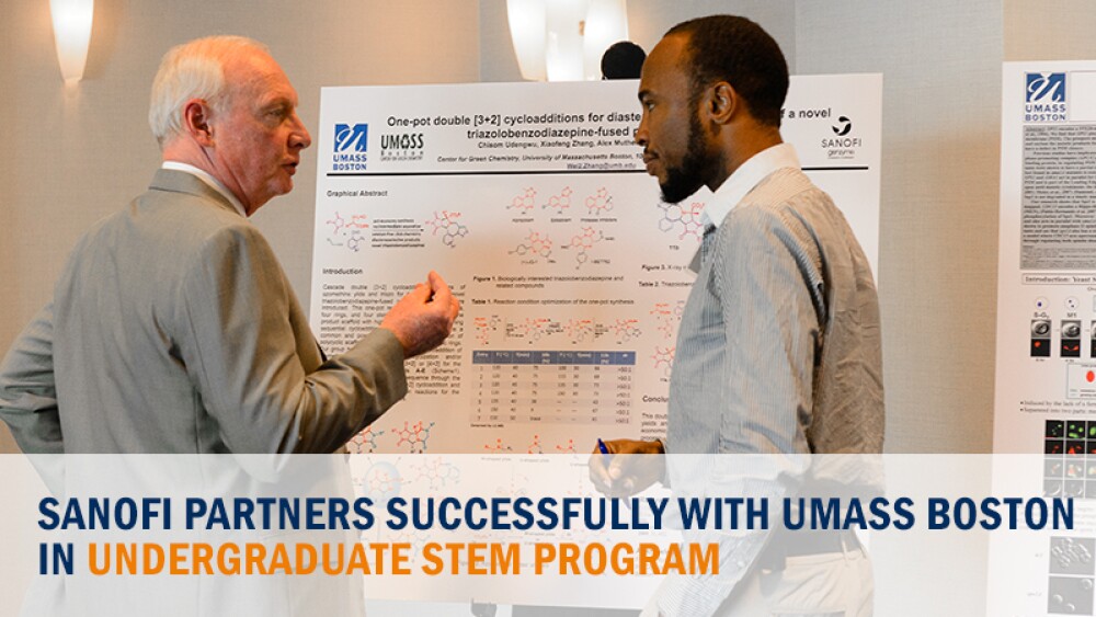 Sanofi Partners Successfully with UMass Boston in Undergraduate STEM Program
