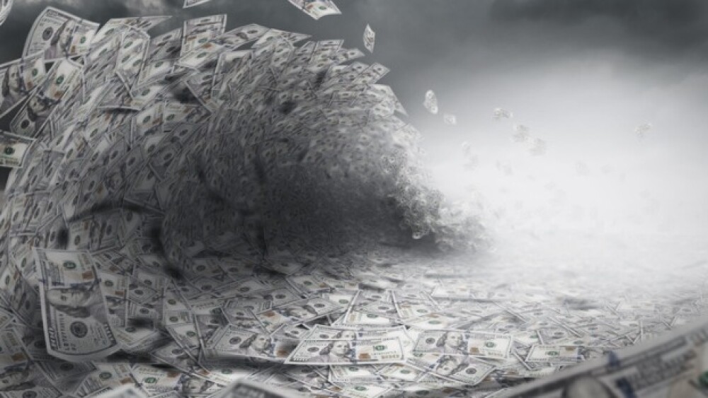 Pictured: A funnel of American cash/iStock, ardasa