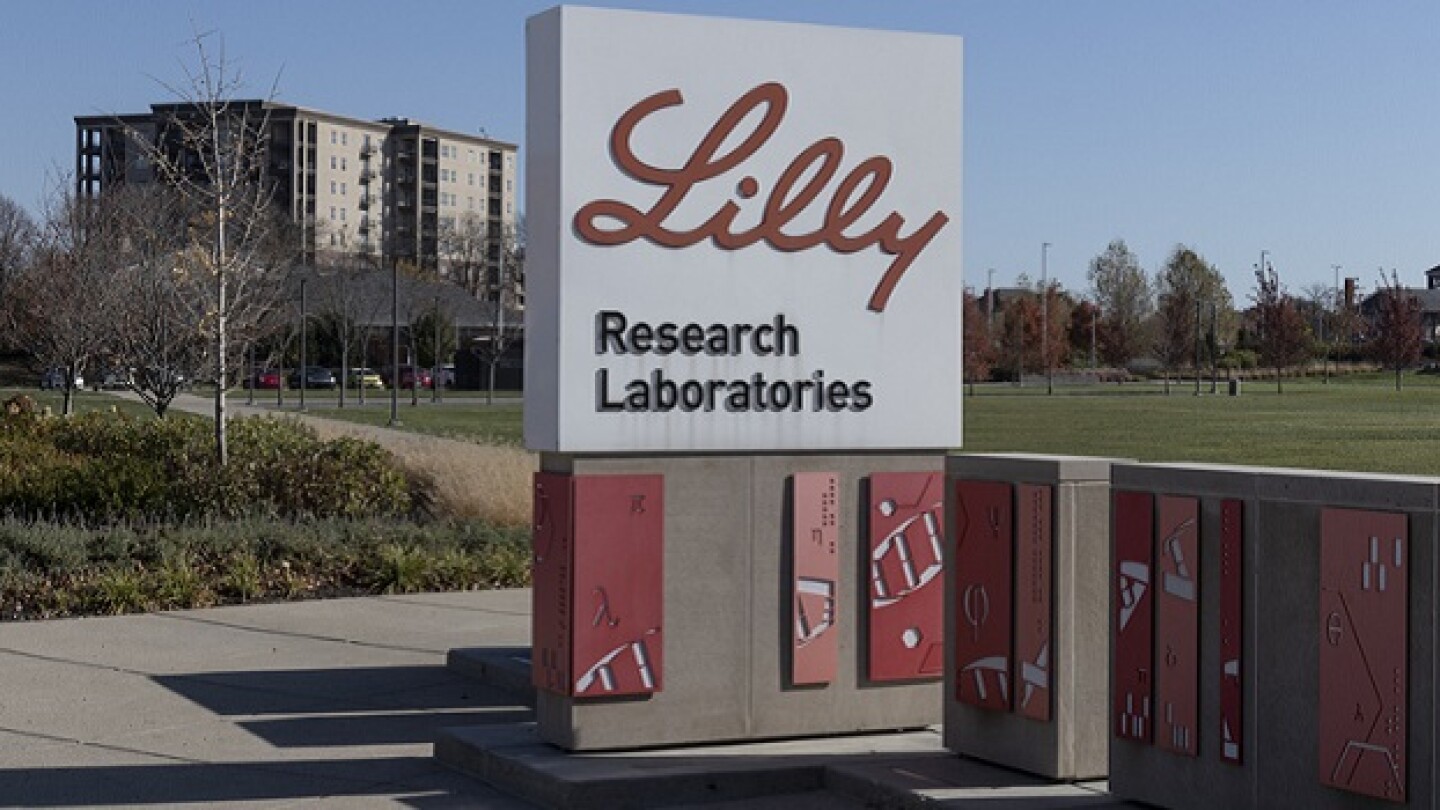 Pictured: An Eli Lilly Research Laboratories sign/