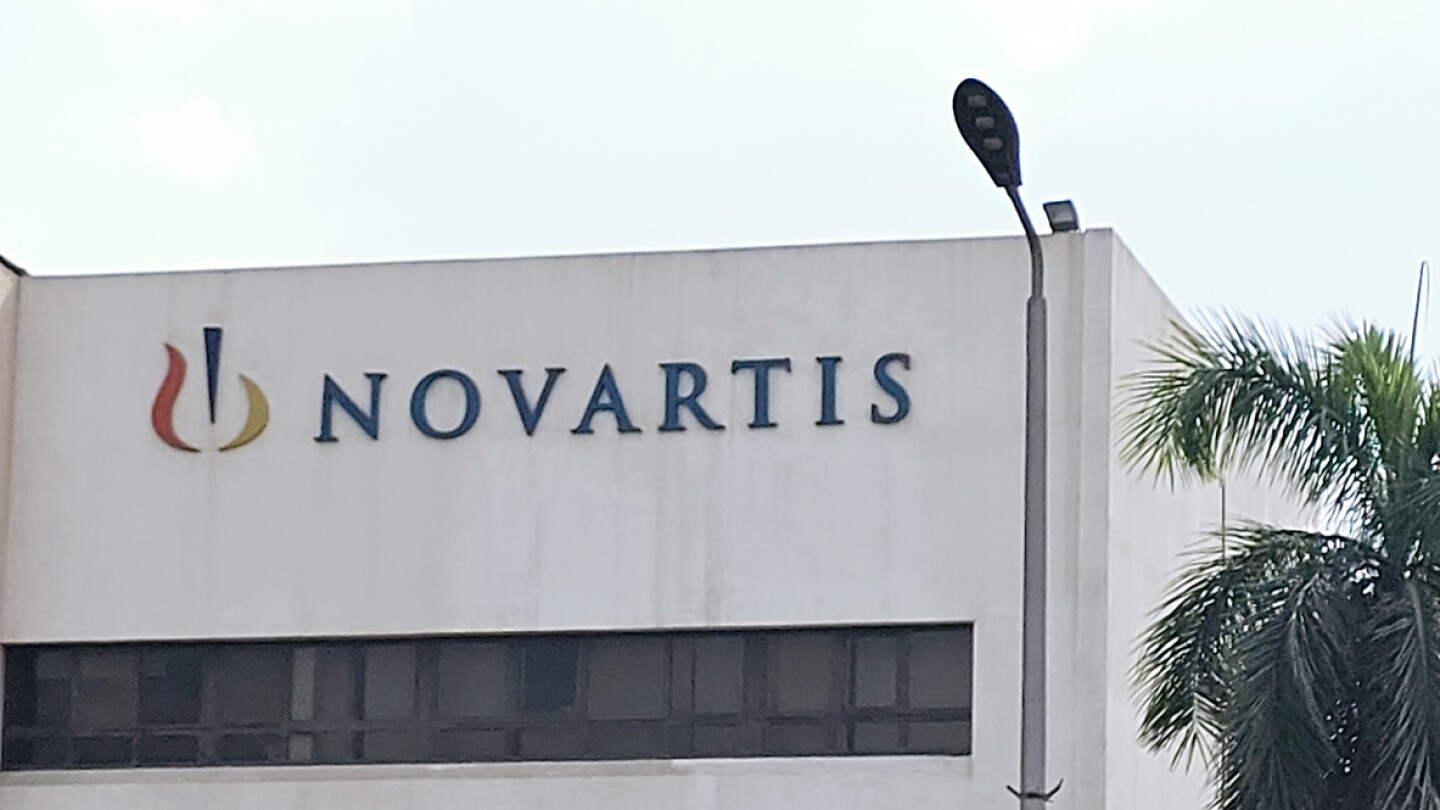 Cairo, Egypt, October 31 2024: Novartis CO building in Egypt, Novartis AG is a Swiss multinational pharmaceutical corporation based in Basel, Switzerland, manufactures the drugs