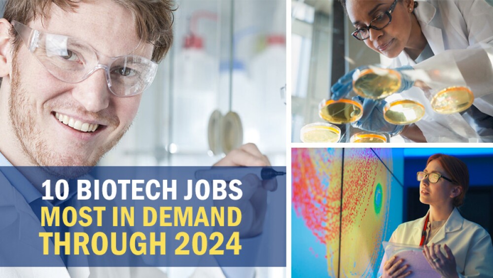 The 10 Biotech Jobs Most in Demand Through 2024