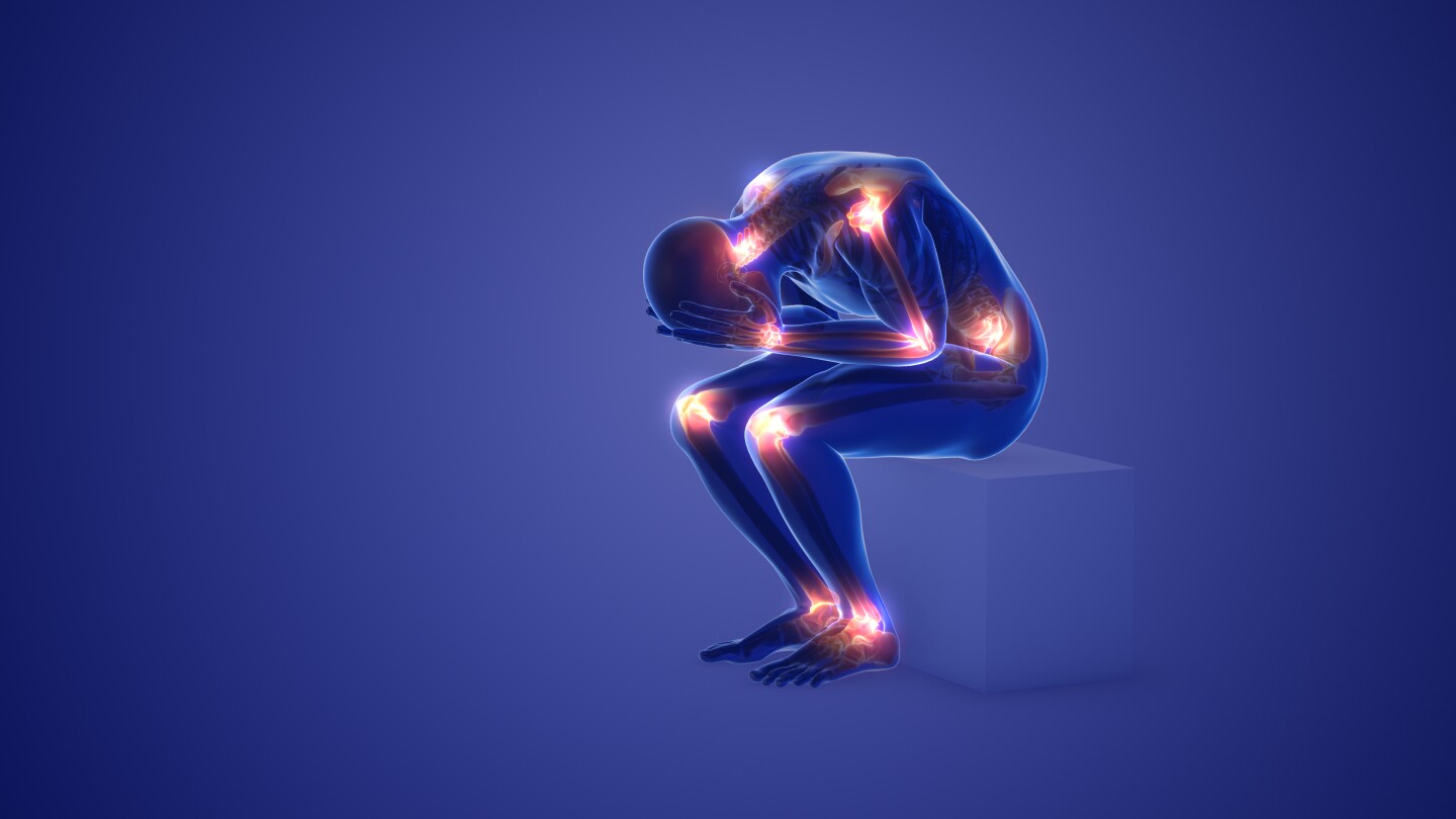 Joint pain anatomy medical concept