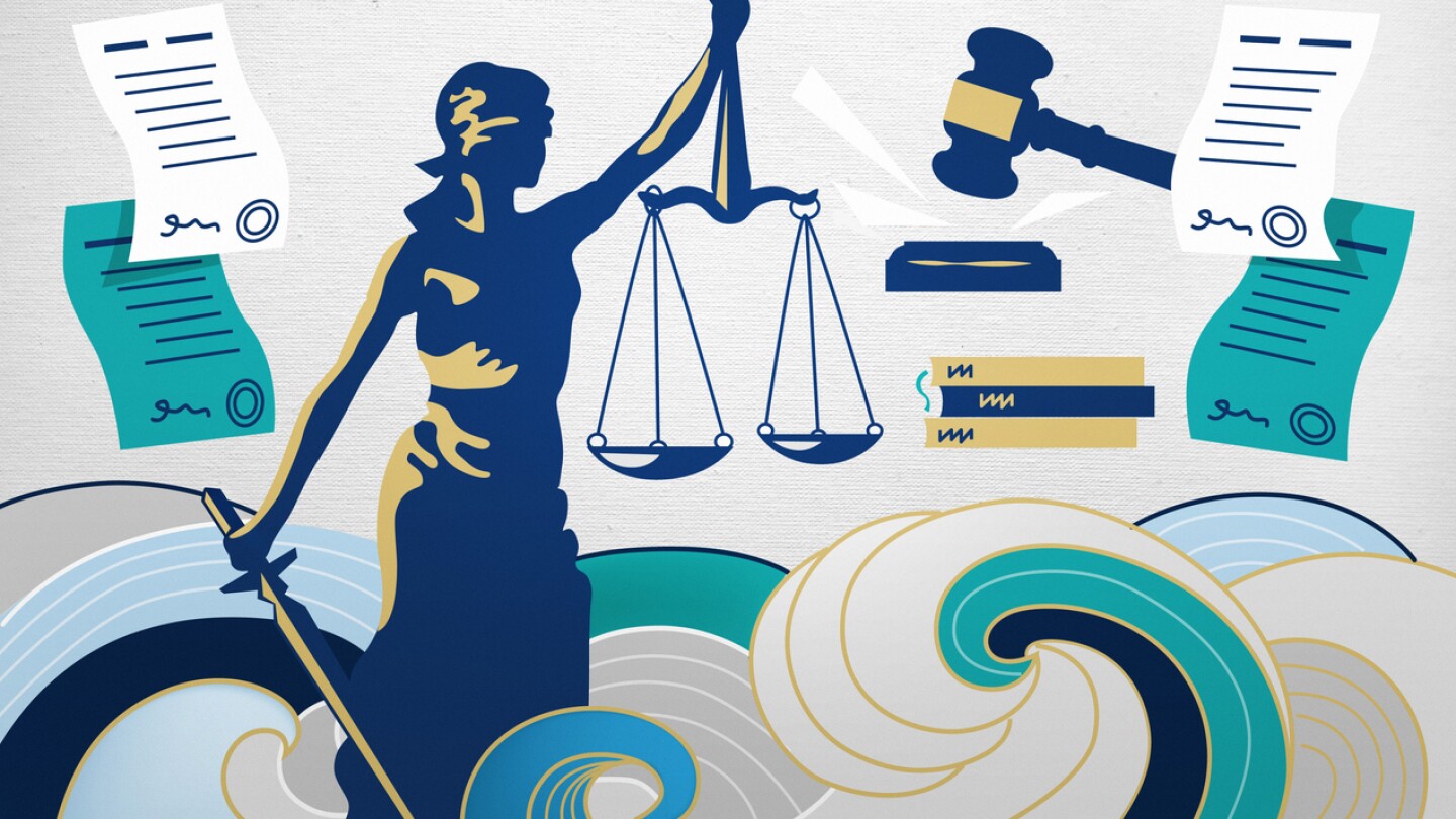 Legal and law concept illustration stock illustration