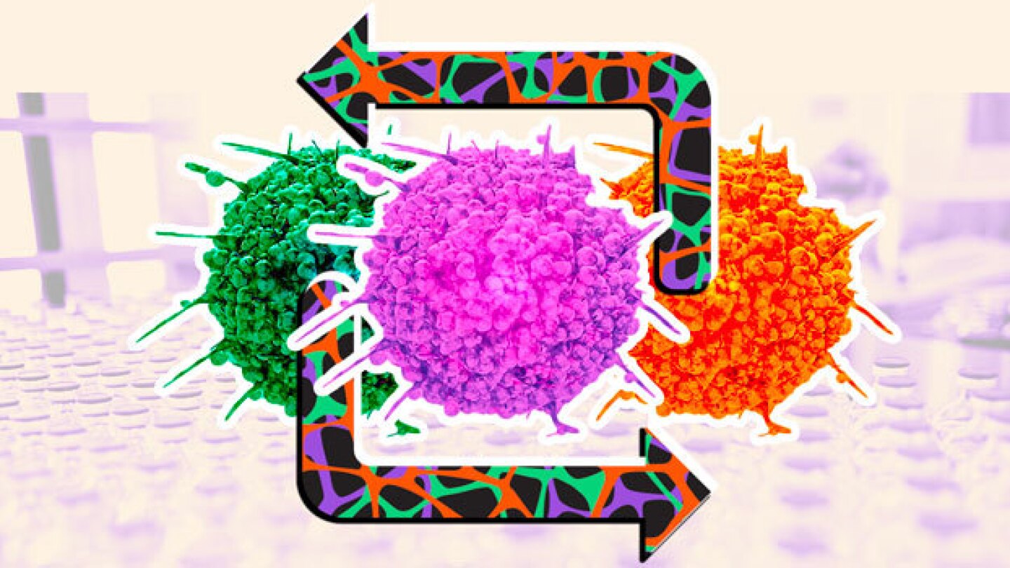 Pictured: Arrows pointing both ways over a cancel cell