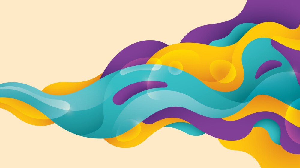 Illustration showing abstract wavy background