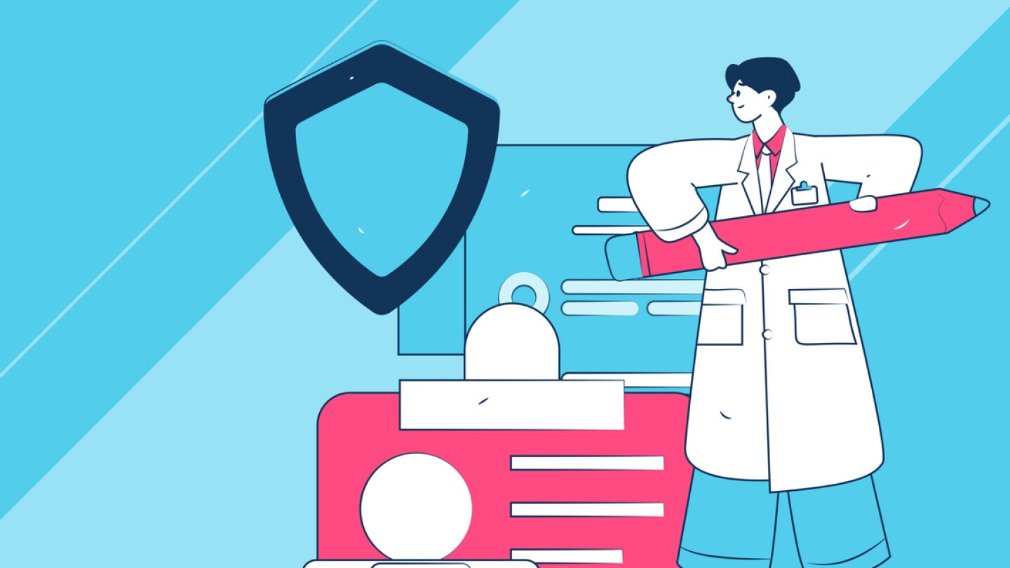 Medical characters fighting the epidemic flat vector concept operation hand drawn illustration
