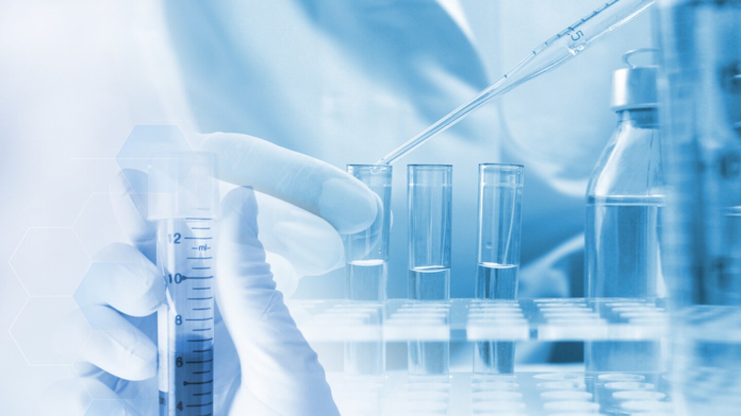 Image of research worker at the lab
