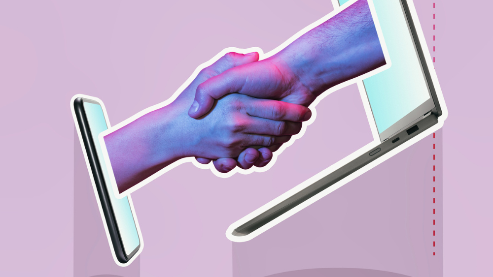 Handshake through digital media