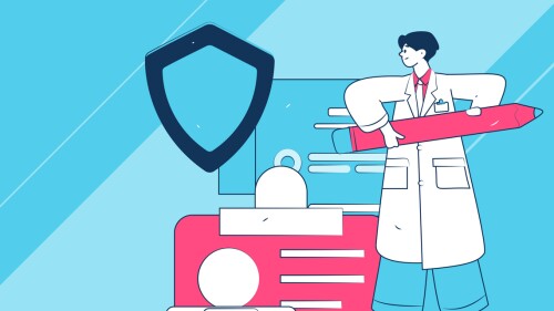 Medical characters fighting the epidemic flat vector concept operation hand drawn illustration