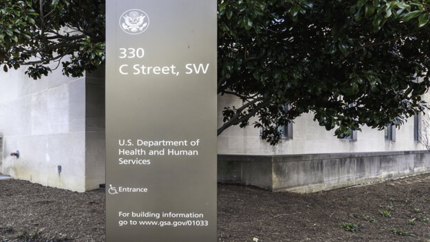 Pictured: Sign of U.S. Department of Health & Huma