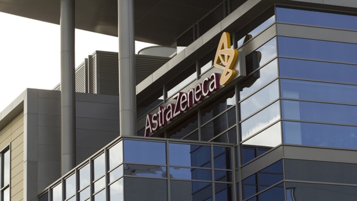 AstraZeneca's sign on its office in California
