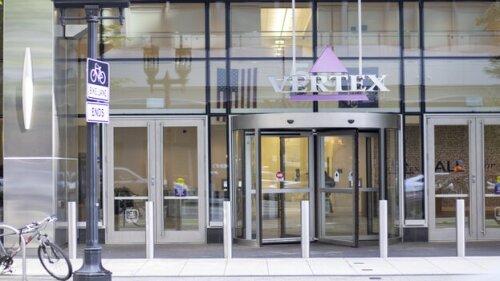 Entrance to Vertex's office in Boston, Massachusetts