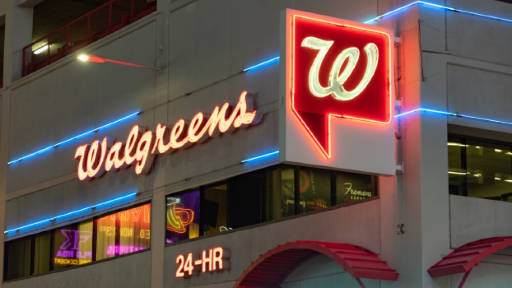 Pictured: A Walgreens in Las Vegas on the night of