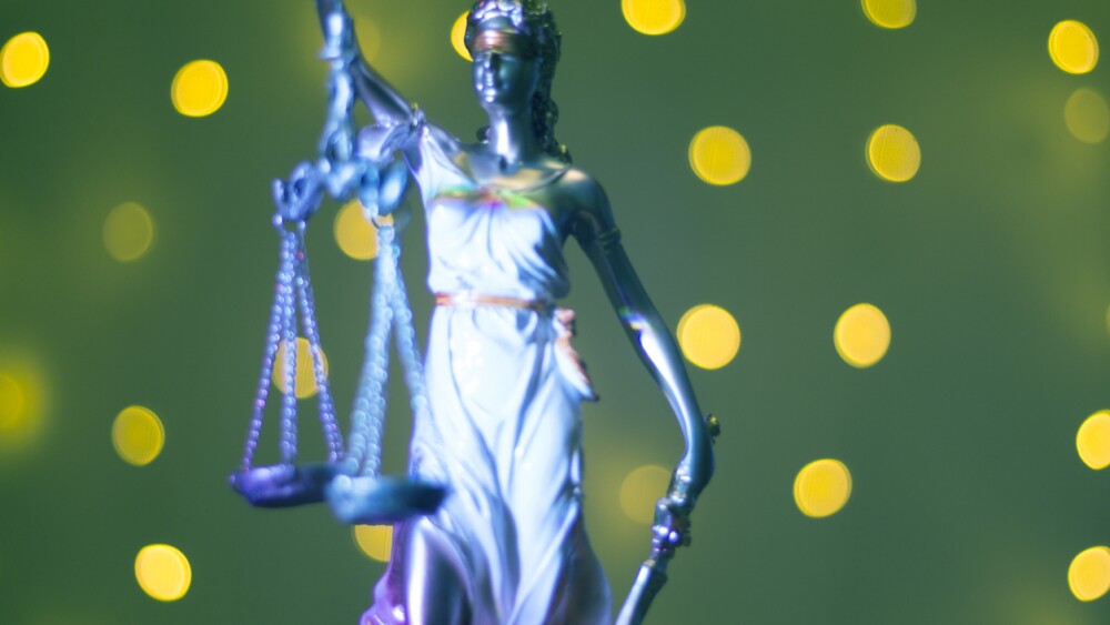 Lawyers legal office law statue representing blind justice courts figure with scales and sword