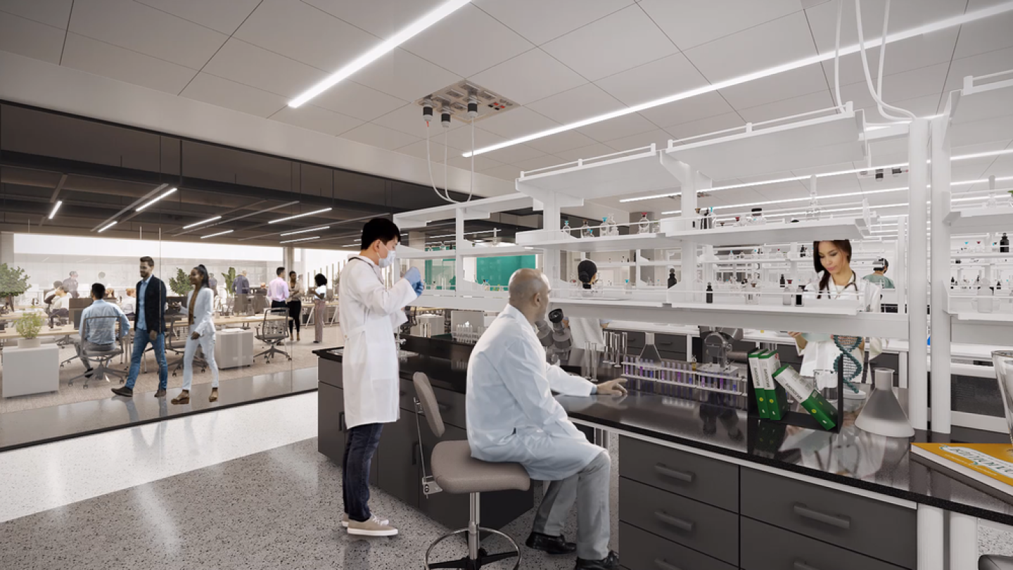 Artist rendering of lab space