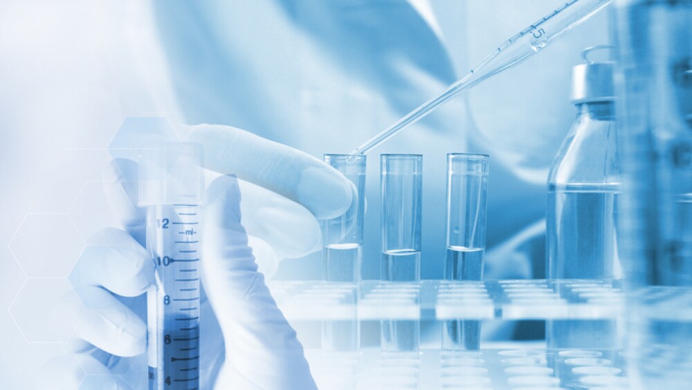 Image of research worker at the lab