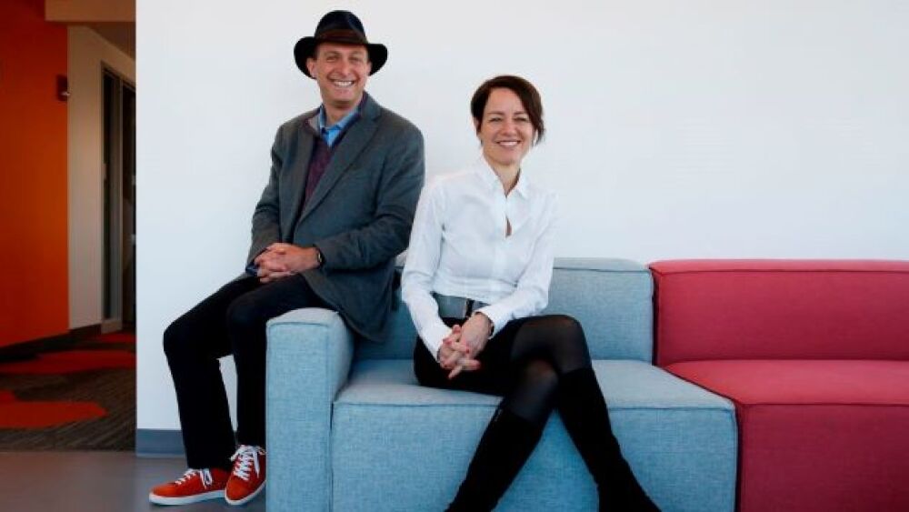 Pictured: Alexis Borisy and Melanie Nallicheri pos