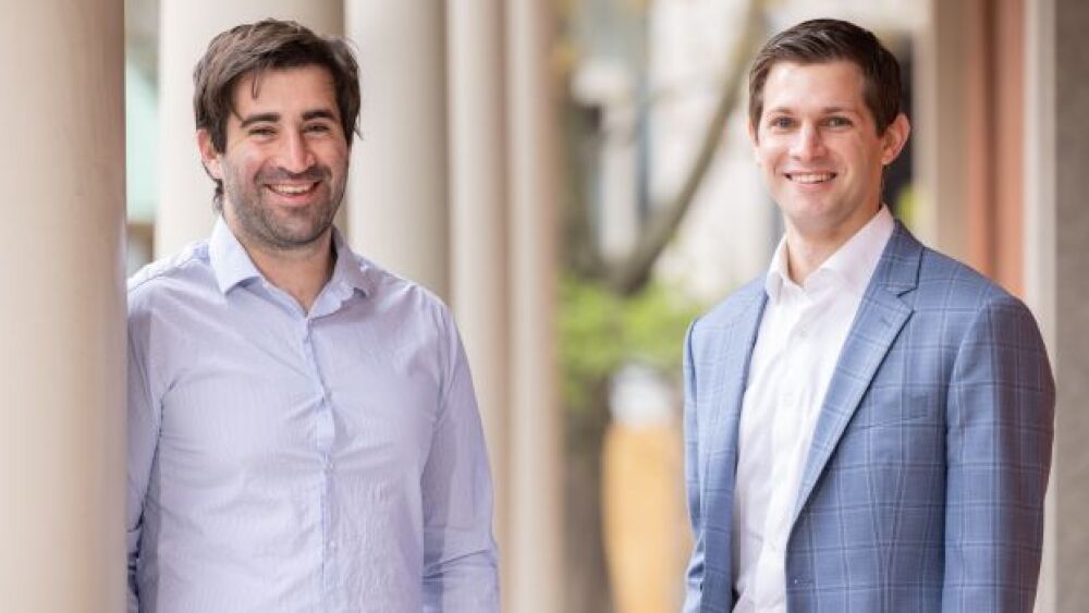 Pictured: Amylyx co-CEOs Josh Cohen and Justin Klee