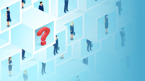 Recruitment of a key person for a leadership position concept