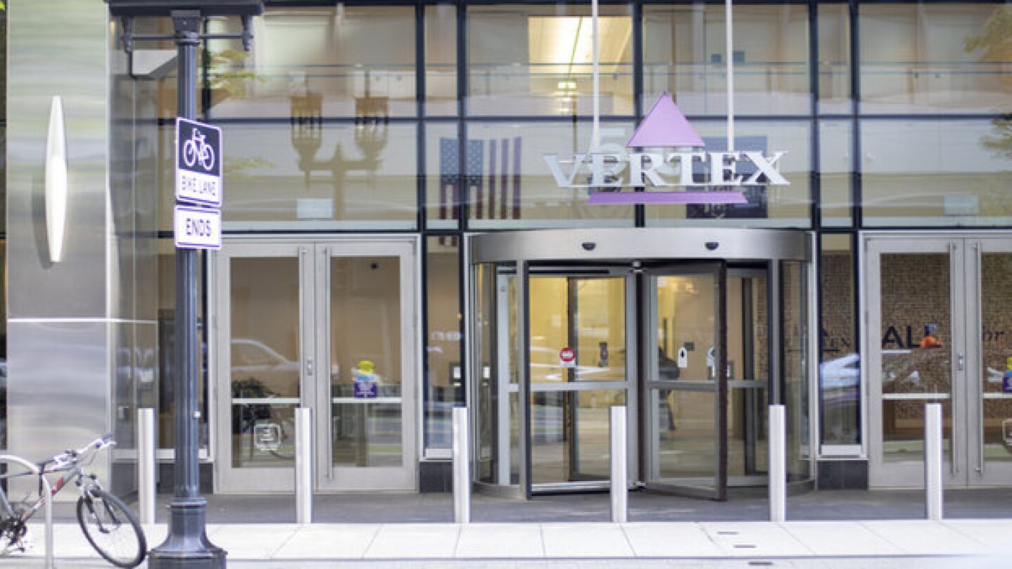 Entrance to Vertex's office in Boston, Massachusetts