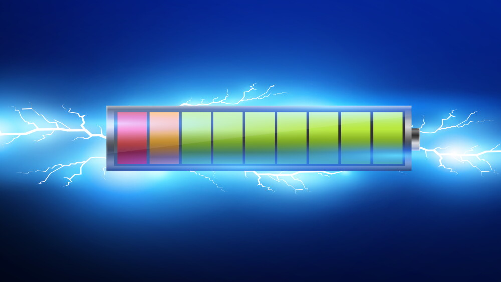 batteries with electric charge,pulse.lightning and electricity.vector illustration