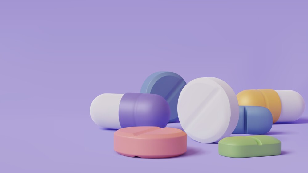 Vector Illustration of pharmacy drug health tablet pharmaceutical, Realistic pills blister pack medical tabs. Eps 10 Vector.