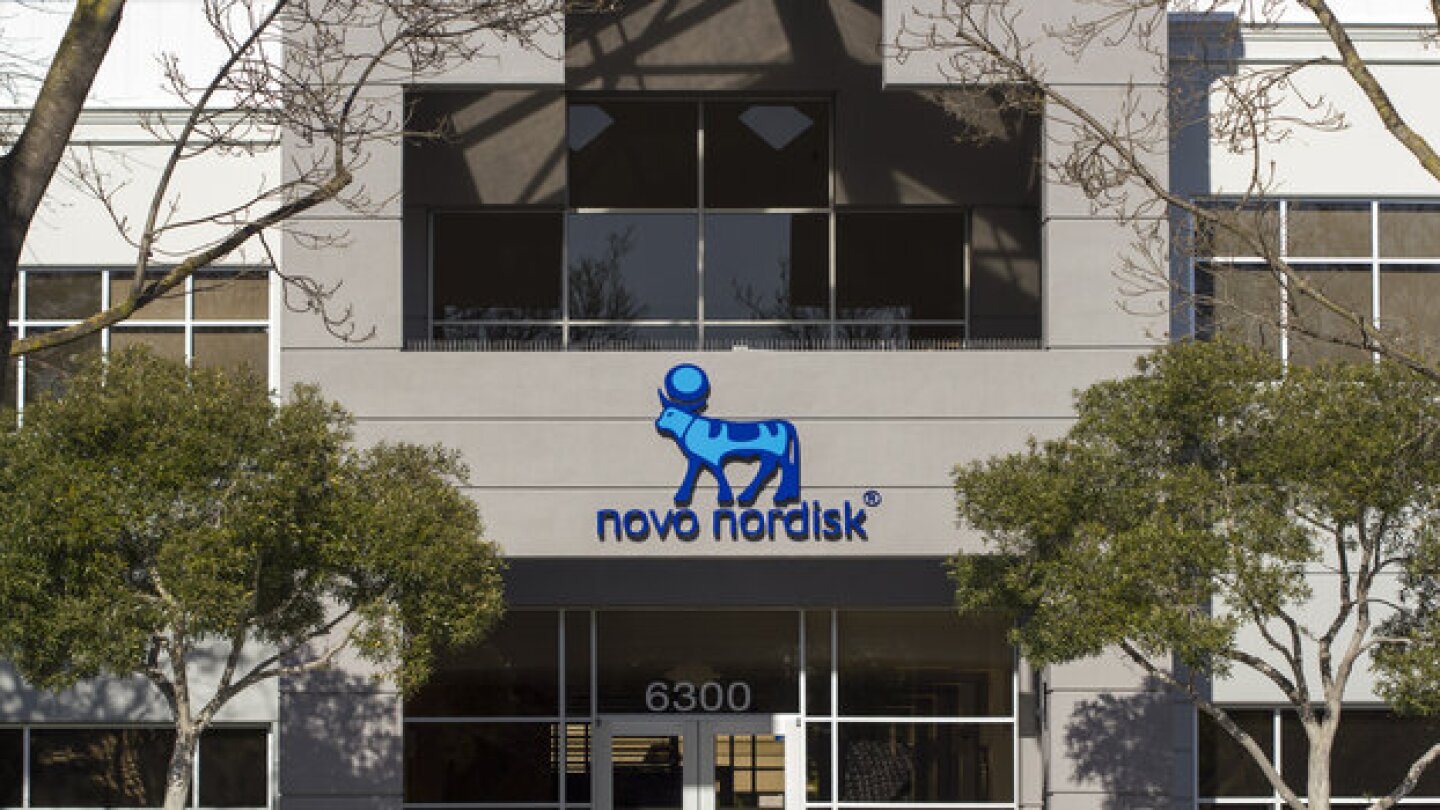Facade of Novo Nordisk's office in Fremont, California