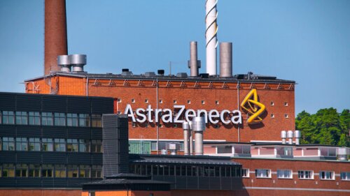 Pictured: AstraZeneca's manufacturing facility in Sweden