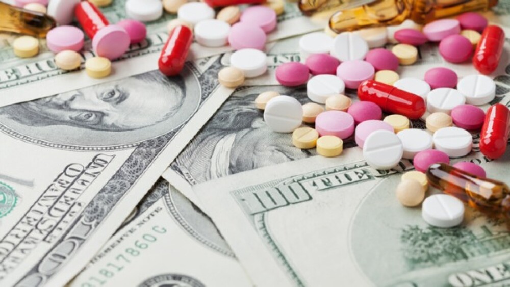 Pictured: Medicines on dollar bills/iStock, Julia_