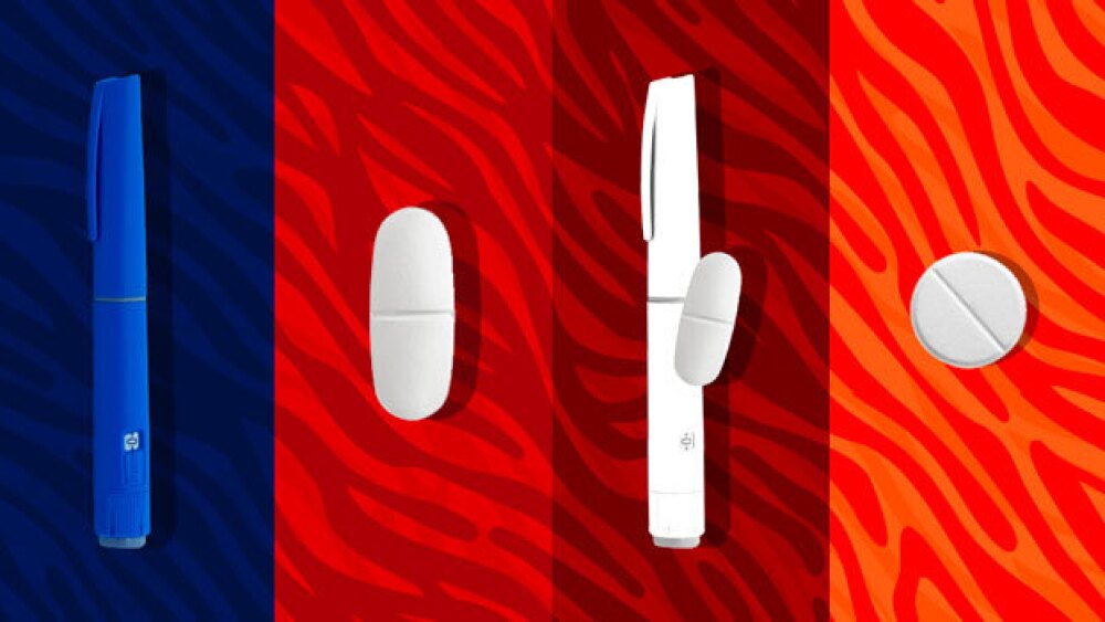 Pictured: Four medicines with different routes of administration