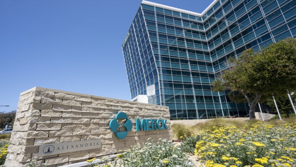 South San Francisco, CA, USA - May 1, 2022: Exterior view of the Merck Researches Laboratories in South San Francisco, California. Merck & Co., Inc. is a global pharmaceutical company headquartered in Rahway, New Jersey. The company does business as Merck Sharp & Dohme (MSD) outside the United States and Canada.