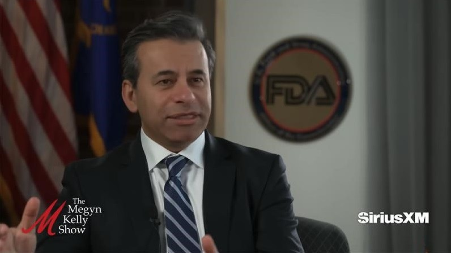 screenshot of Marty Makary speaking on the Megyn Kelly Show