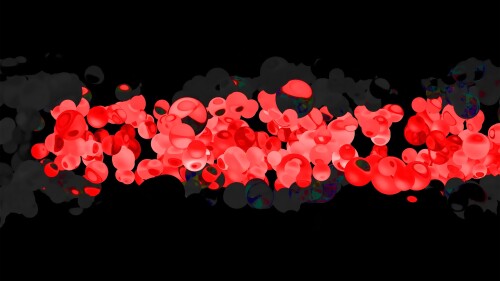 Glitter Vibrant Spheres Abstract Background Digital Renderingv