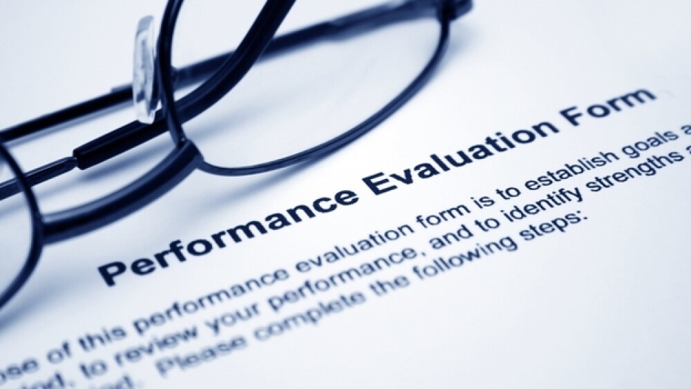 Form for annual performance review of employees.