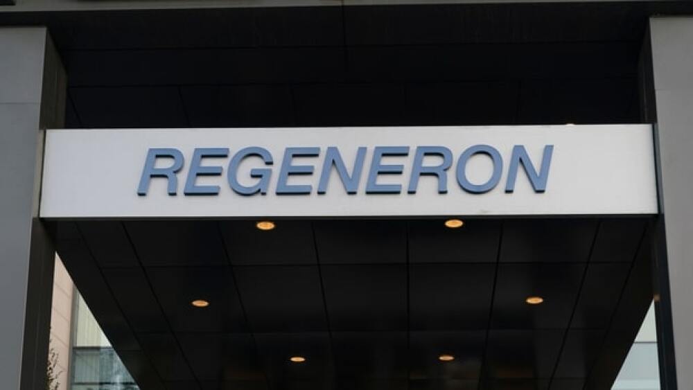 Pictured: Regeneron headquarters in Tarrytown, N.Y.