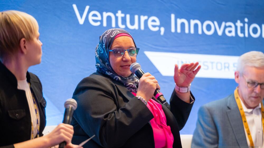 From left to right: Lori Ellis, head of insights at Biospace; Sherrine Eid, global head, real world evidence & epidemiology, SAS Institute, Inc. and Colin Zick, partner, Foley Hoag LLP.