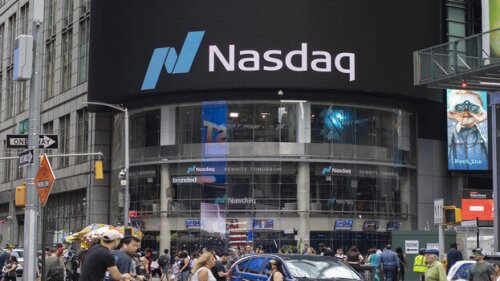 Pictured: Nasdaq building in New York City